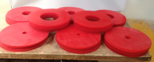 ensemble de joints en PU rouge